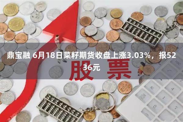鼎宝融 6月18日菜籽期货收盘上涨3.03%，报5236元